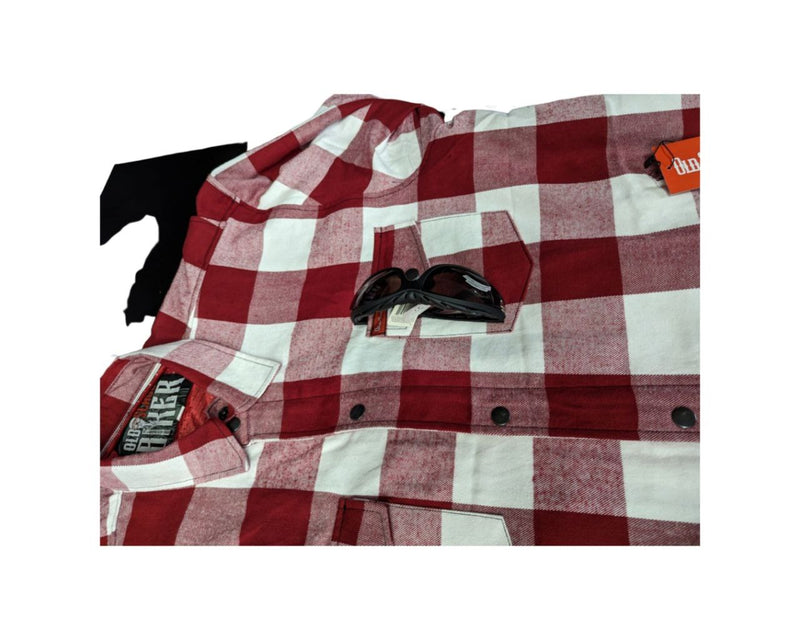 Old School Biker Flannel Shirts