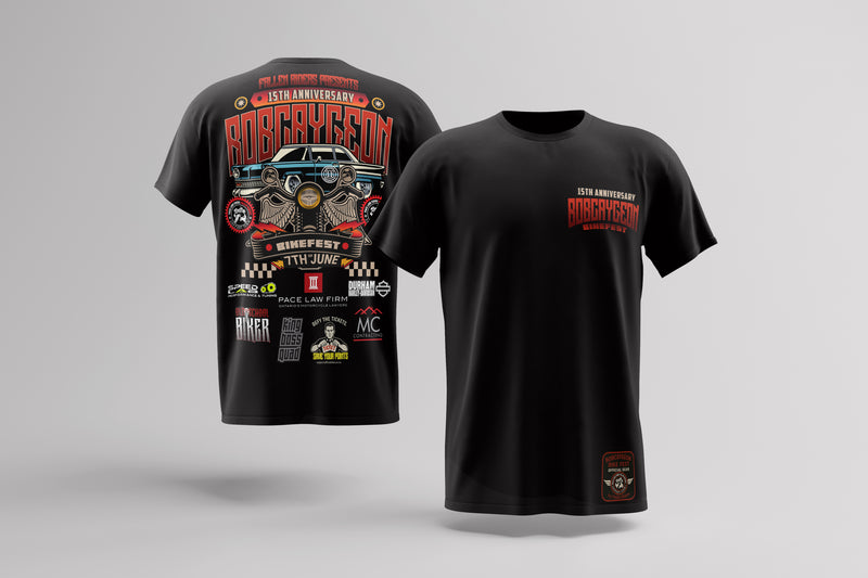 Fallen Riders Short Sleeve Bobcaygeon Bikefest shirt