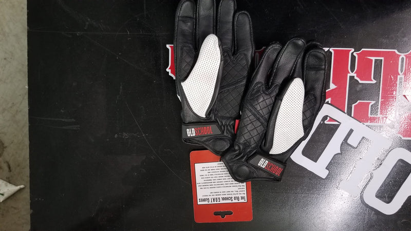Old School Biker  Goat skin gloves knuckle protection 2.0
