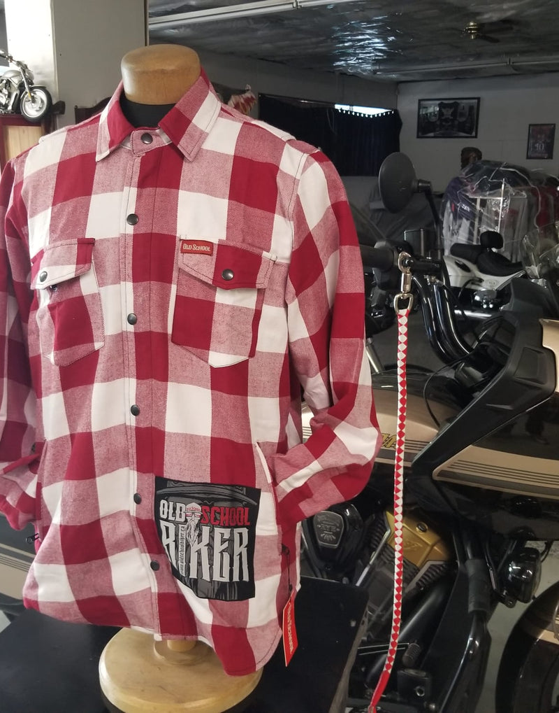 Old School Biker Flannel Shirts